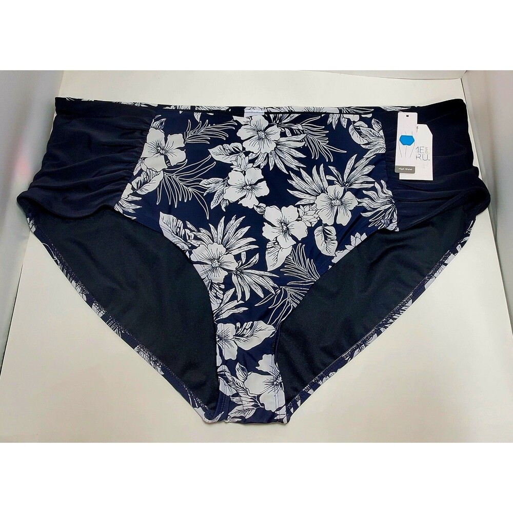 Time And Tru Swimsuit Bottoms Plus 3x (24w-26w) High Waist NWT